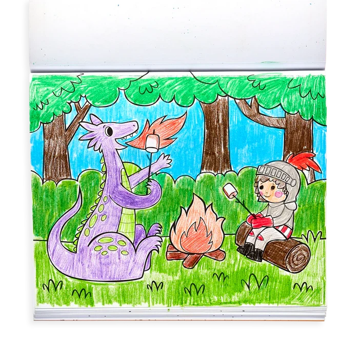Coloring Book - Knights & Dragons.