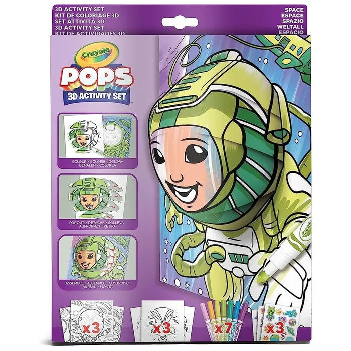 Crayola Pops 3D Colouring Kit – Space