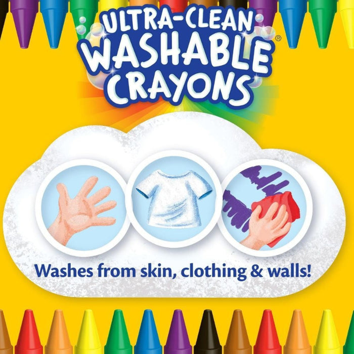 Crayola Ultra-Clean Washable Crayons - Pack of 64