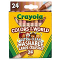Crayola Washable Crayons – Colours of the World, 24pcs