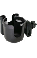 Stroller Cup Holder with Phone Holder, Stroller Accessories , Bike Water Bottle Holder, Treadmill, Wheelchair(Black).