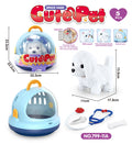 Cute Pet Dog Space Cage (White)
