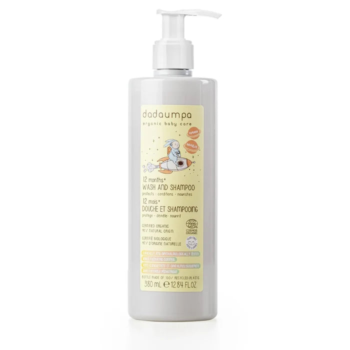 Dadaumpa Organic Certified 12Months+ Wash And Shampoo (380ml)