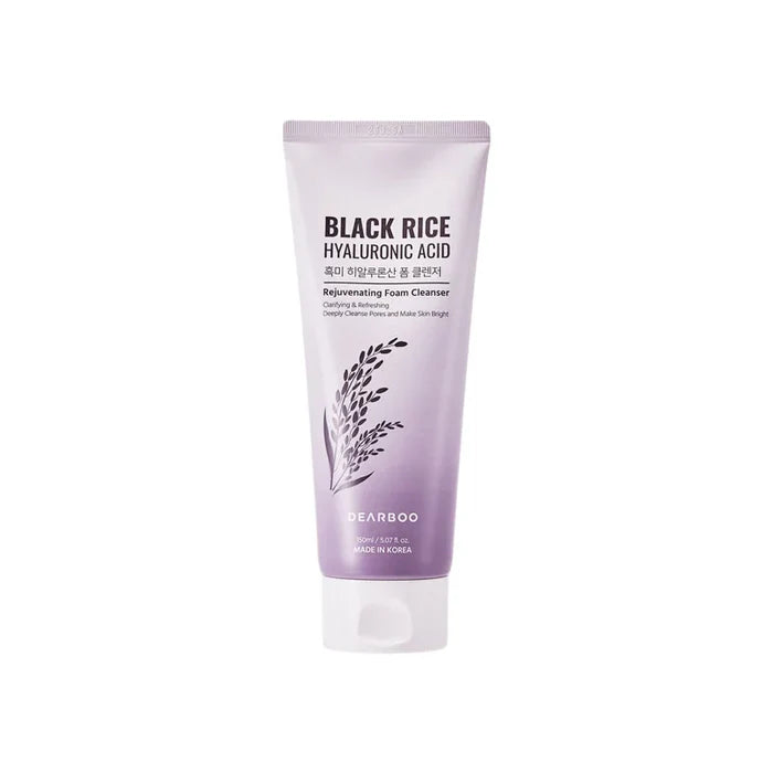 Dearboo Black Rice Hyaluronic Acid Rejuvenating Foam Cleanser