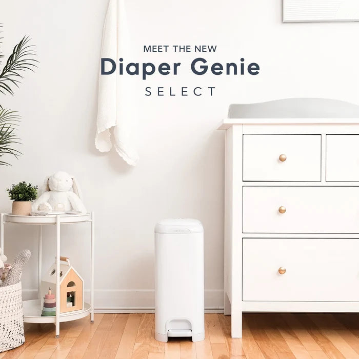 Diaper Genie Select Odor Lock Stainless Steel (Pail White)