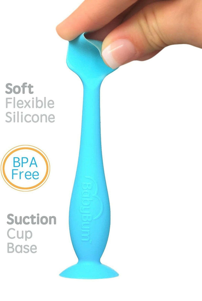 Baby Bum Brush, Original Diaper Rash Cream Applicator, Soft Flexible Silicone, [Green].