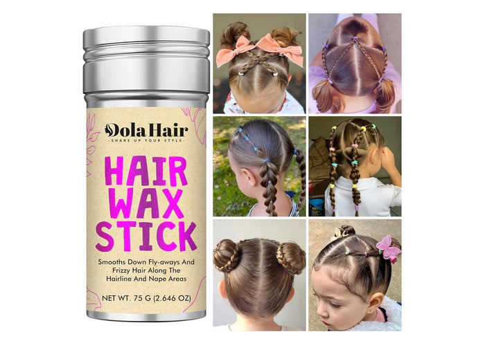 Dolahair Hair Wax Stick - Flyaway Control and Styling Pomade for Kids, Women, and Men