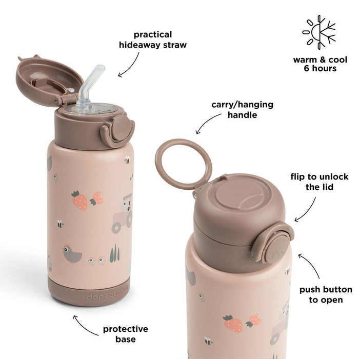 Done By Deer Insulated Straw Bottle (340ml)