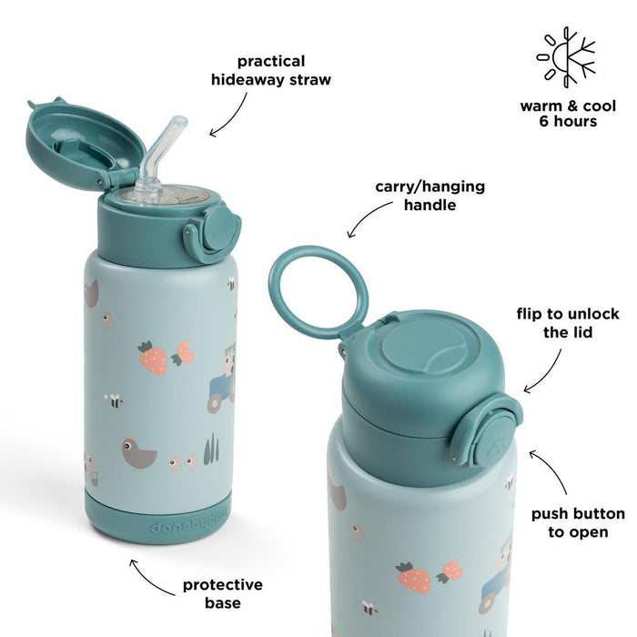 Done By Deer Insulated Straw Bottle (340ml)