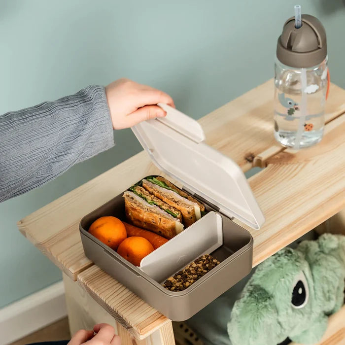Done By Deer Lunch Box with Divider (Tiny Trails Sand)