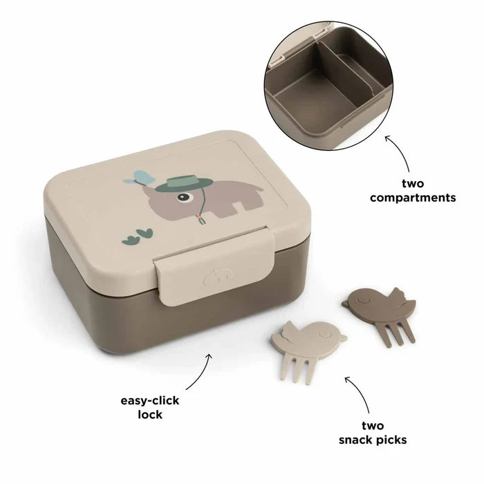 Done By Deer Tiny Lunch Box with Snack Picks