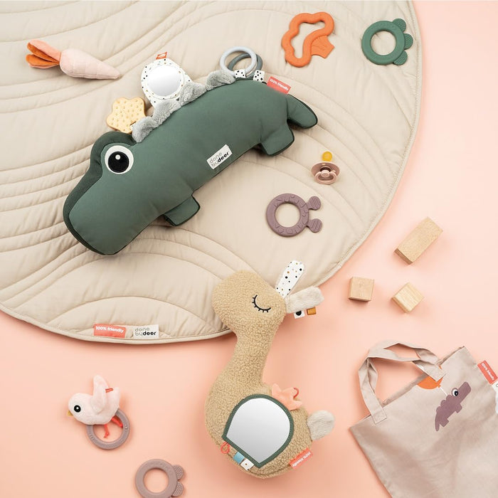 Done By Deer Tummy Time Activity Toy Croco (Green)