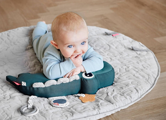 Done By Deer Tummy Time Activity Toy Croco (Green)