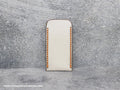 Dood Co. Leather Knife Slip Brown Ghost Leather Orange Thread 4" x 2"