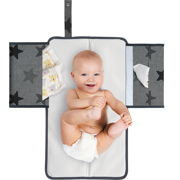 Dooky 3 in 1 Changing Pack (Grey Stars)