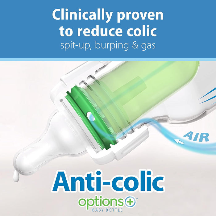 Dr Brown's Anti-Colic Options+ Narrow Neck Baby Bottle Gift Set