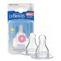 Dr. Brown's Preemie Flow Standard Silicone Nipple, 2 Packs, 0m+