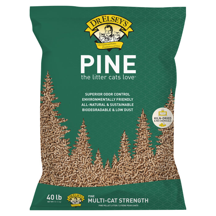Dr. Elsey's® Pine All-Natural Kiln-Dried Cat Litter 40-lb. Bag