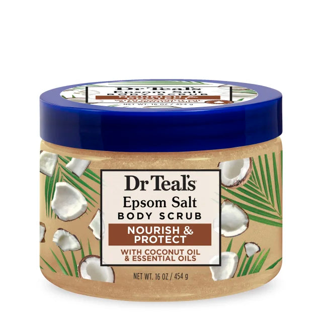 Dr. Teal's Coconut Oil Body Scrub (16oz, 454gm)