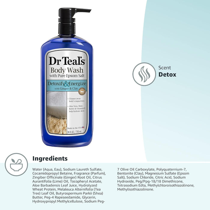 Dr. Teal's Detox Body Wash (710ml)