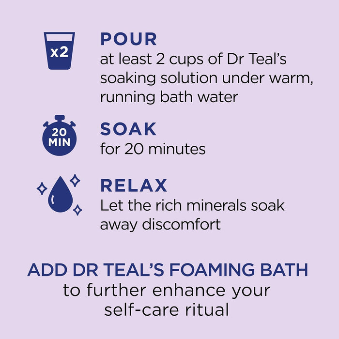 Dr. Teal's Epsom Bath Salt Lavander (1.36kg)