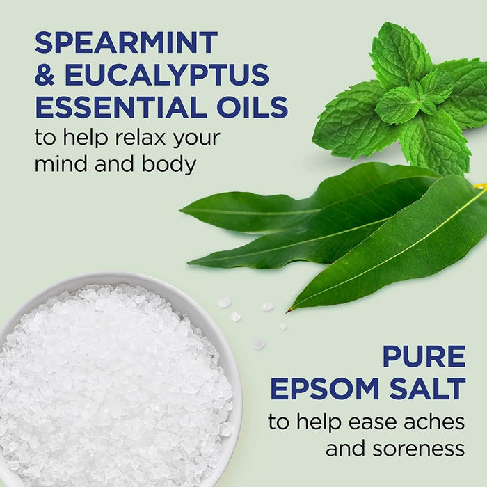 Dr Teal's Epsom Salt Body Scrub Exfoliate & Renew with Eucalyptus & Spearmint (454g)