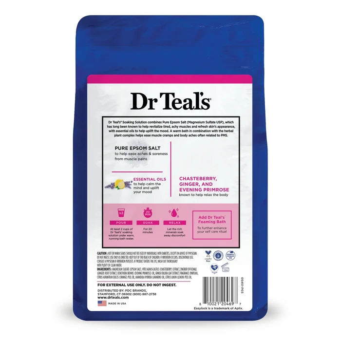 Dr. Teal's Pure Epsom Salt Menstral Relief Soaking Solution (1.36kg)