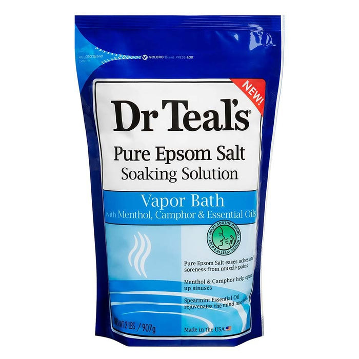 Dr. Teal's Pure Epsom Salt, Vapor Bath with Menthol & Camphor (907g)