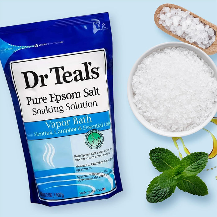 Dr. Teal's Pure Epsom Salt, Vapor Bath with Menthol & Camphor (907g)