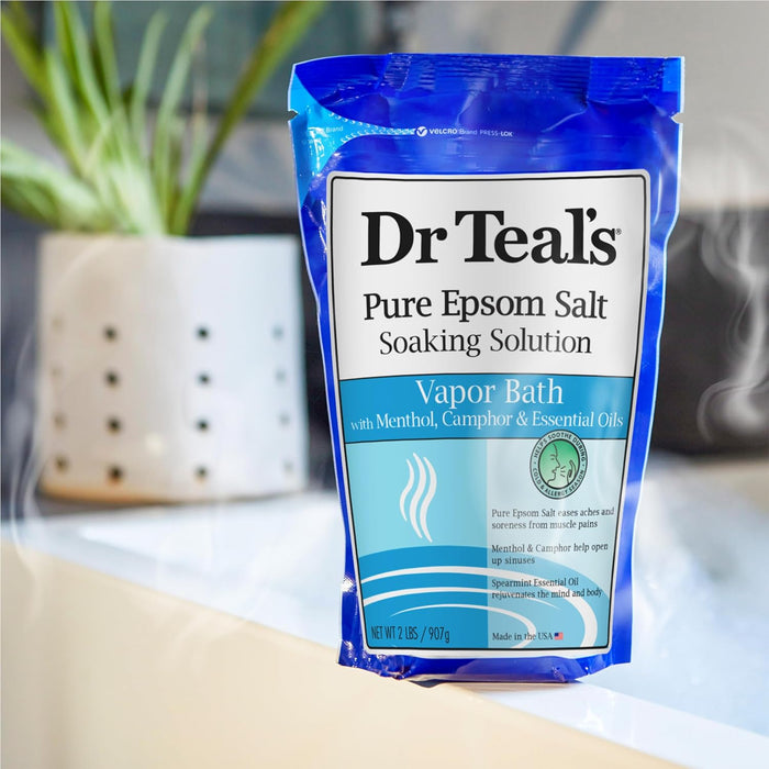 Dr. Teal's Pure Epsom Salt, Vapor Bath with Menthol & Camphor (907g)
