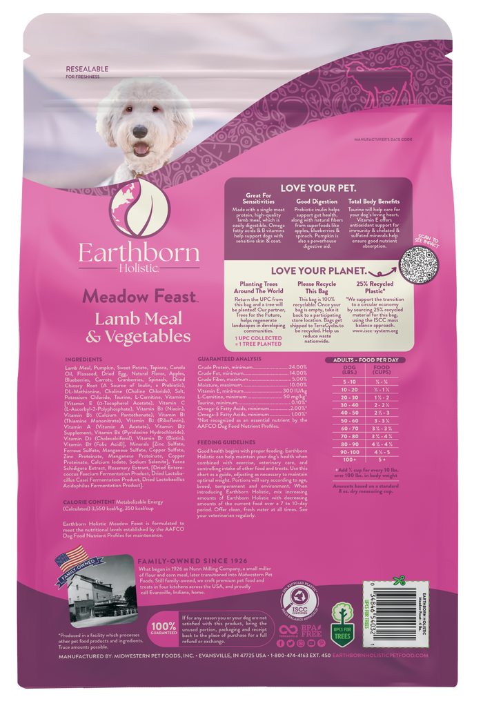 Earthborn Holistic Meadow Feast for Adult Dogs