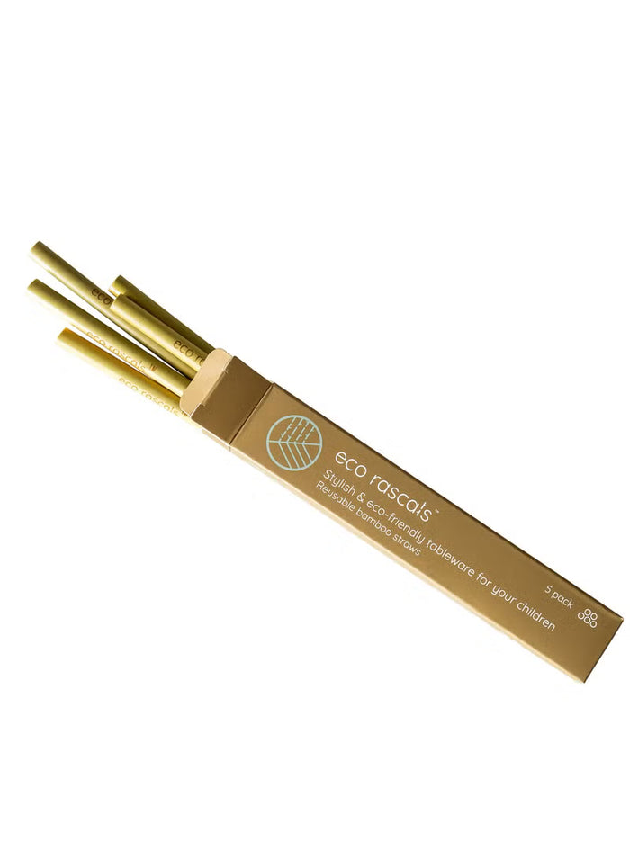 Eco Rascals Reusable Bamboo Straws (5 Pcs)