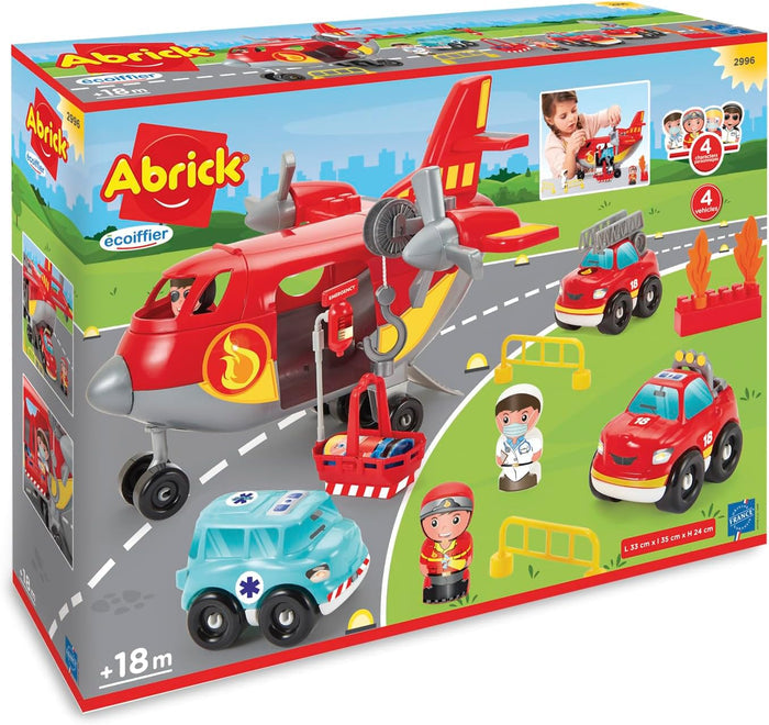 Ecoiffier Abrick Firemen Cargo Plane
