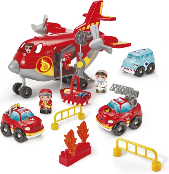 Ecoiffier Abrick Firemen Cargo Plane