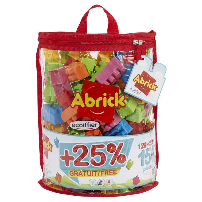 Ecoiffier Abrick Stacking Brick Half Moon Bag (150 Pieces)