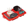 Ecoiffier Square Dish Drainer With A Dining Set (30cm)