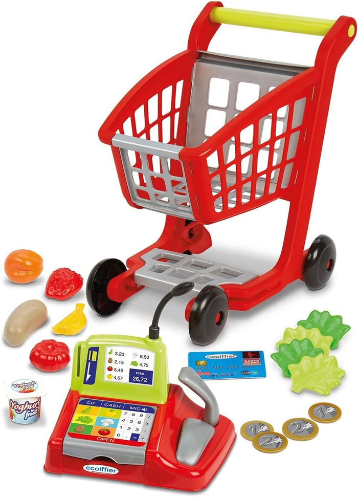 Ecoiffier Supermarket Trolley & Cash Register
