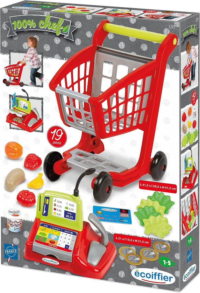 Ecoiffier Supermarket Trolley & Cash Register
