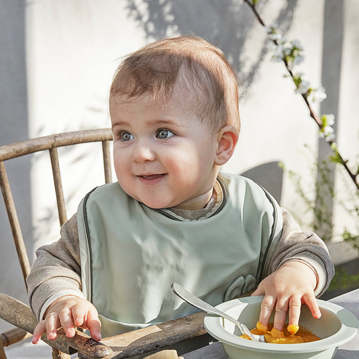 Elodie Baby Bib (Mineral Green / Bibs)