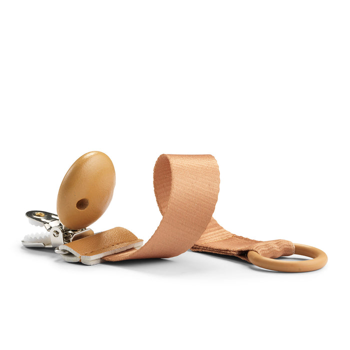 Elodie Pacifier Clip Wood Pacifiers (Gold)