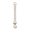 Elodie Pacifier Clip Wood (Small People For Peace)