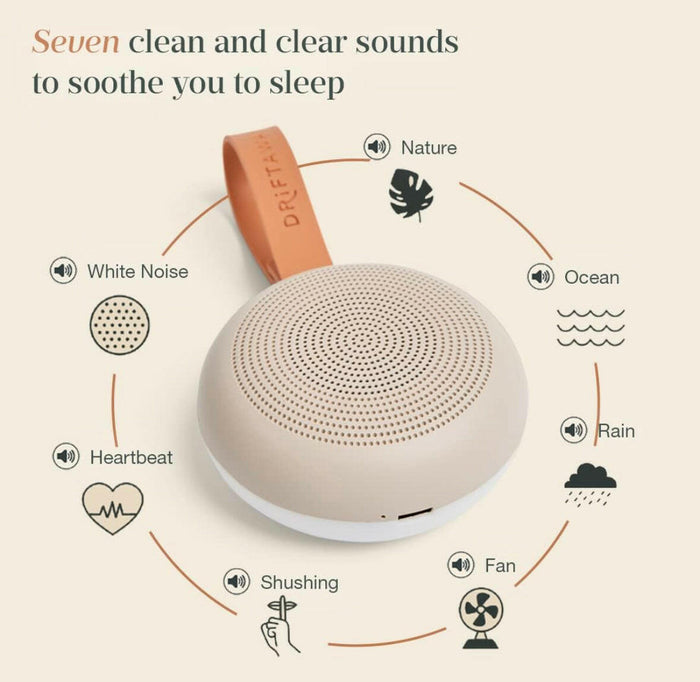 ergoPouch White Noise Machine Drift Away - Baby Adults Sleeping Sound Machine.
