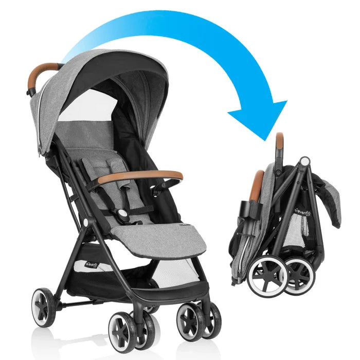 Evenflo Gold Otto Self Folding Lightweight Travel Stroller (Moonstone Gray)
