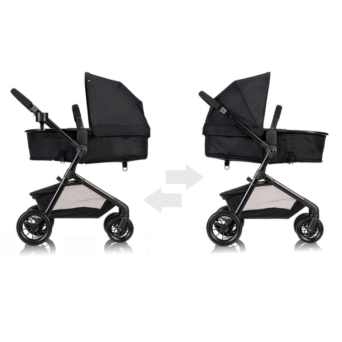 Evenflo Pivot Modular Travel System with LiteMax Infant Car Seat (Casual Gray)