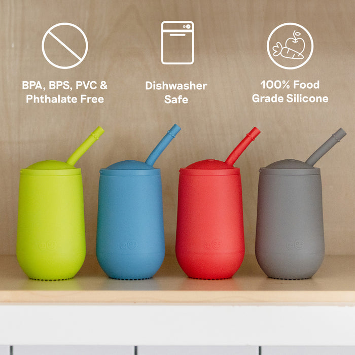 Ezpz Happy Cup & Straw System (Pewter)