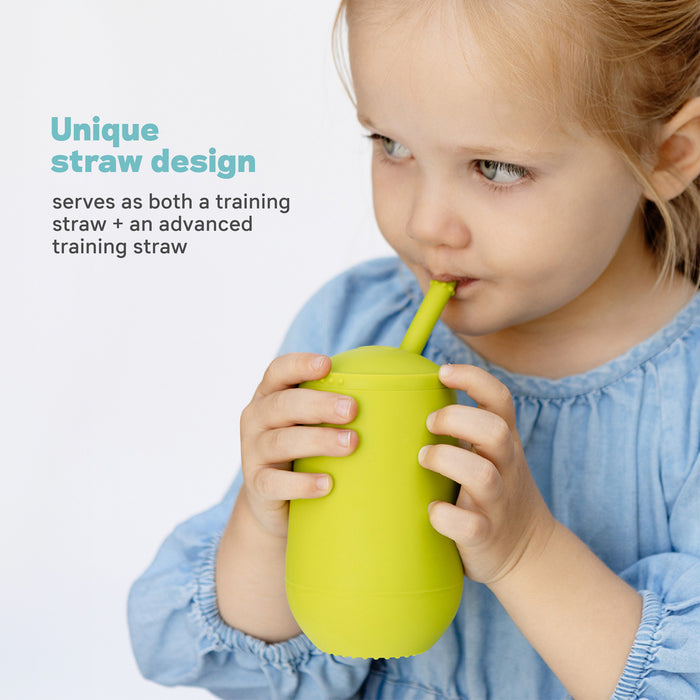 Ezpz Happy Cup & Straw System (Pewter)