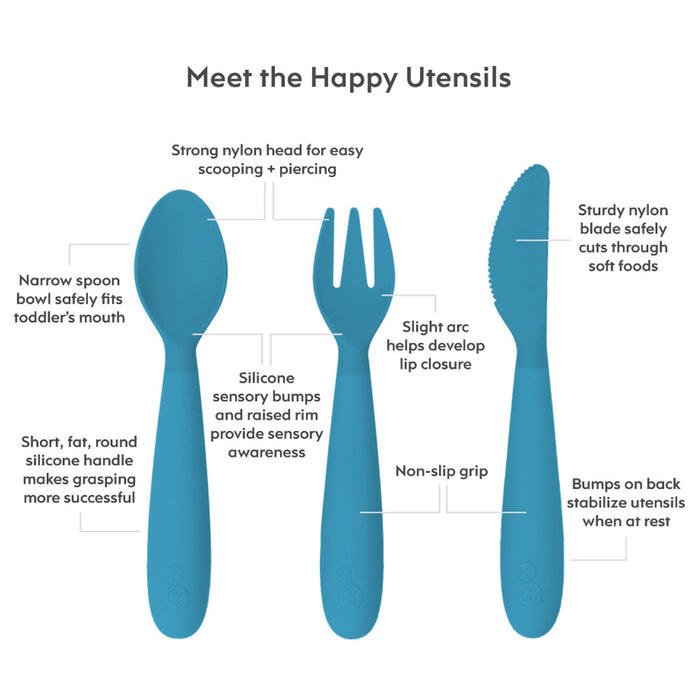 Ezpz Happy Utensils