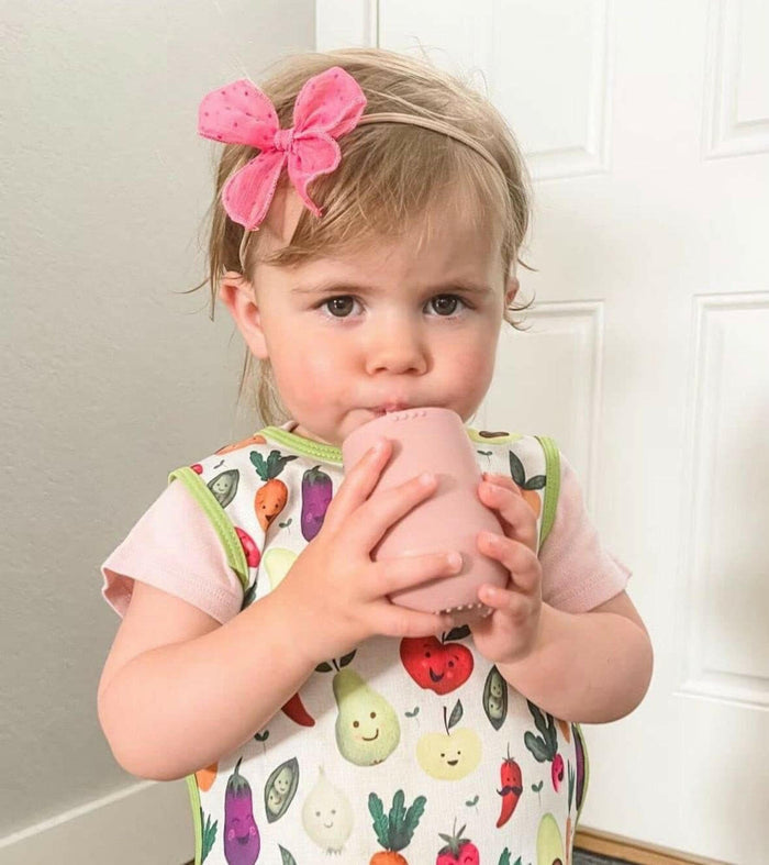 ezpz Mini Cup Straw Training System,12 Months+ (Blush).
