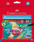 Faber Castell Water Color Pencil Tin (24 Pcs)