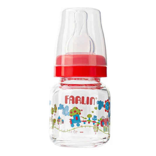 Farlin Glass Feeding Newborn Shrink Bottle  (2oz)